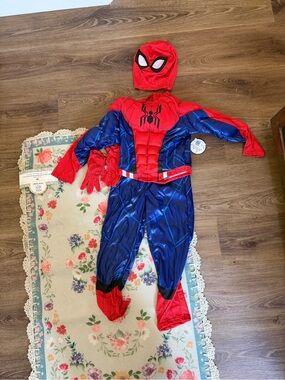 Kids Spider-Man Costume with Mask and Gloves